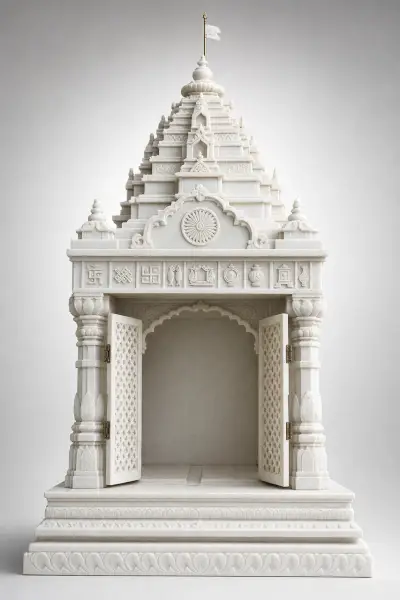 Custom Made Jain Ghar Derasar in Marble Stone