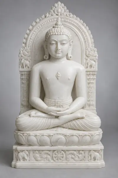 Custom Made Jain Tirthankar Statues in Marble Stone