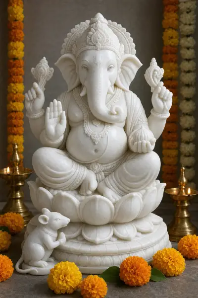 Marble Ganpati Murtis for Ganesh Chaturthi