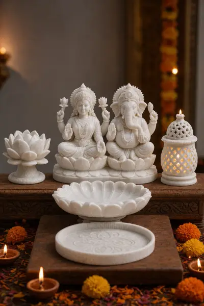 Custom Made Marble Diwali Gifts for Family and Corporate Gifting