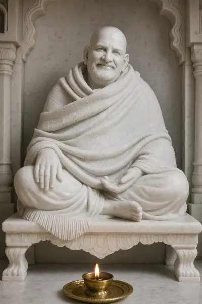 Custom Made Neem Karoli Baba Marble Murti