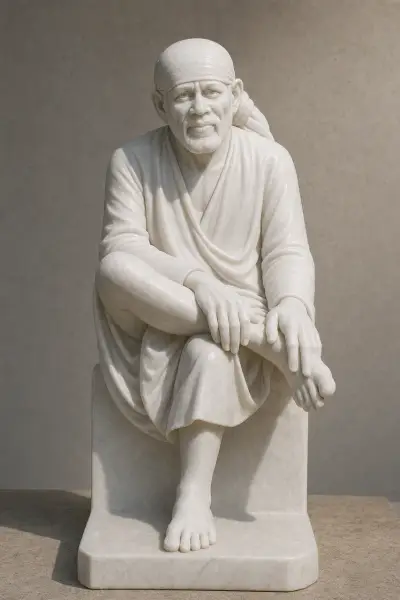 Custom Made Sai Baba Statues in Marble Stone
