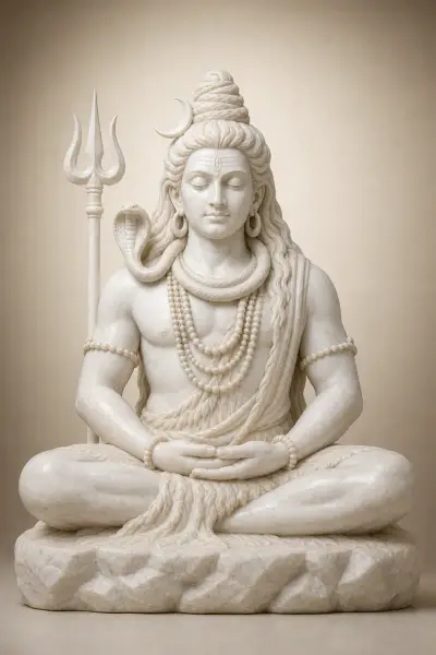 Custom Made Shiva Statues in Marble Stone
