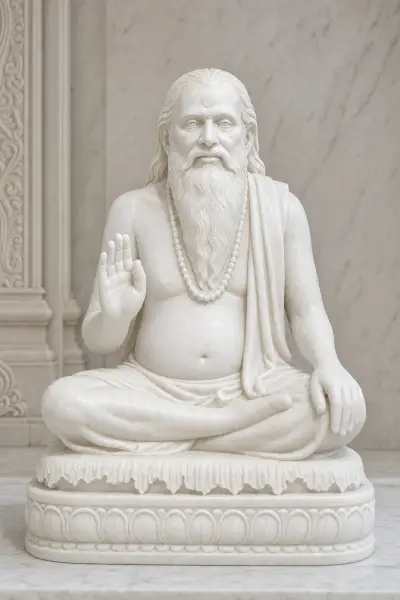 Custom Made Swami Samarth Statues in Marble Stone