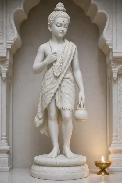 Custom Made Swaminarayan Statues in Marble Stone