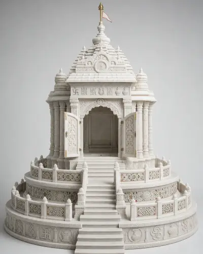 Makrana White Marble Jain Samavsaran Derasar — 54 in
